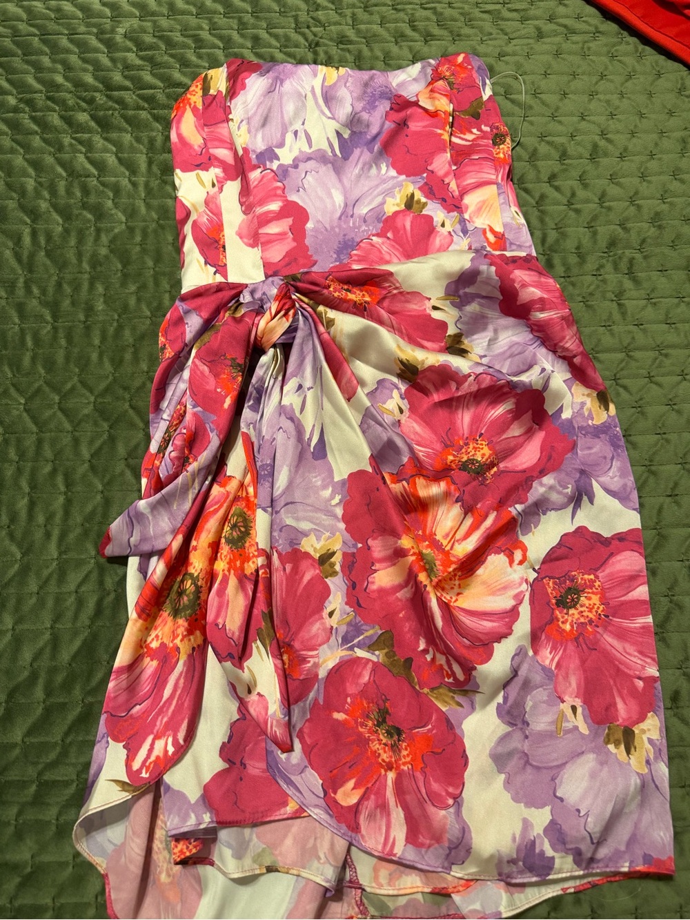 Katie May Pink & Purple Floral Mini Dress - Picture 2 of 2